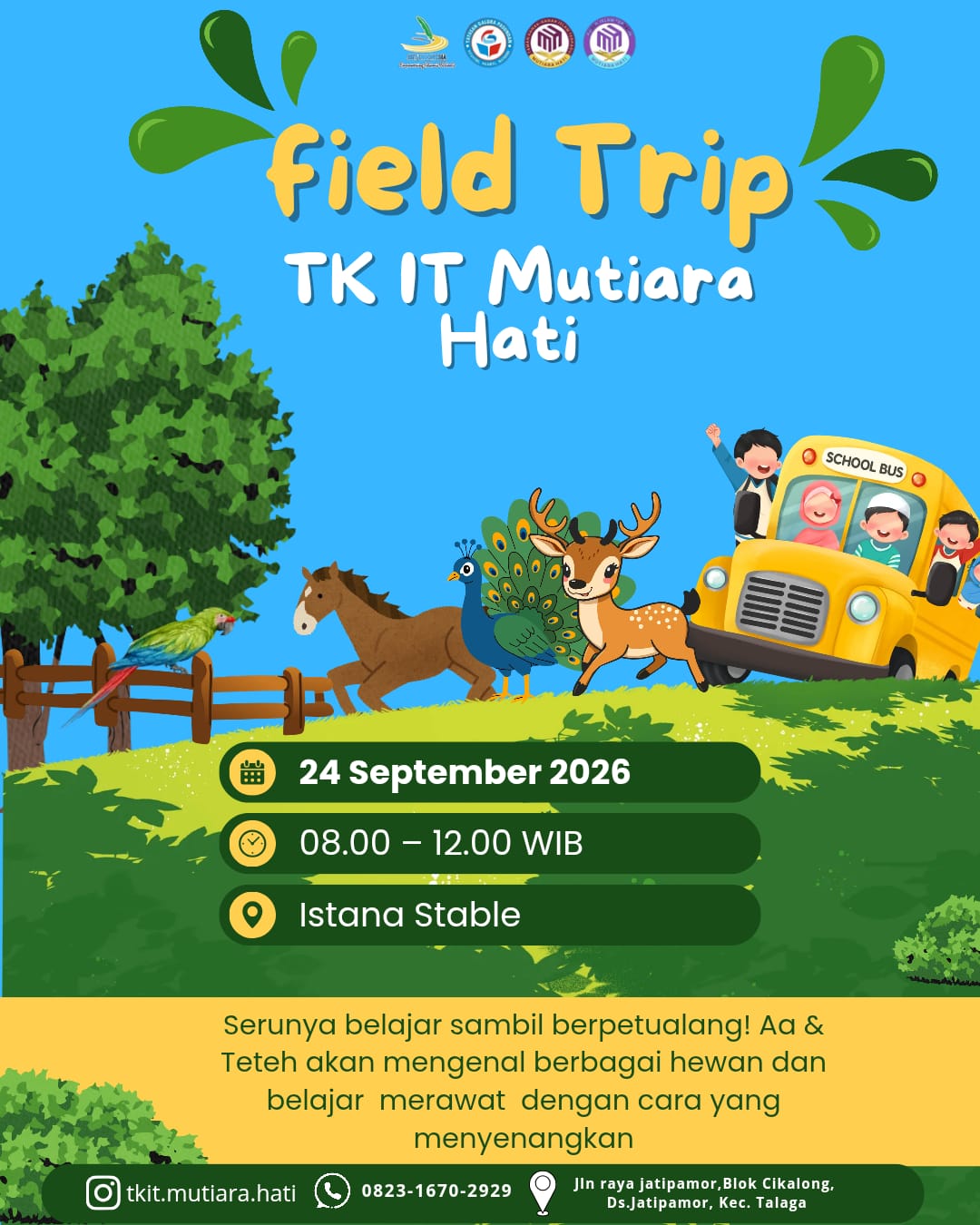 🌿 OUTING CLASS TK IT MUTIARA HATI 🐘🦌